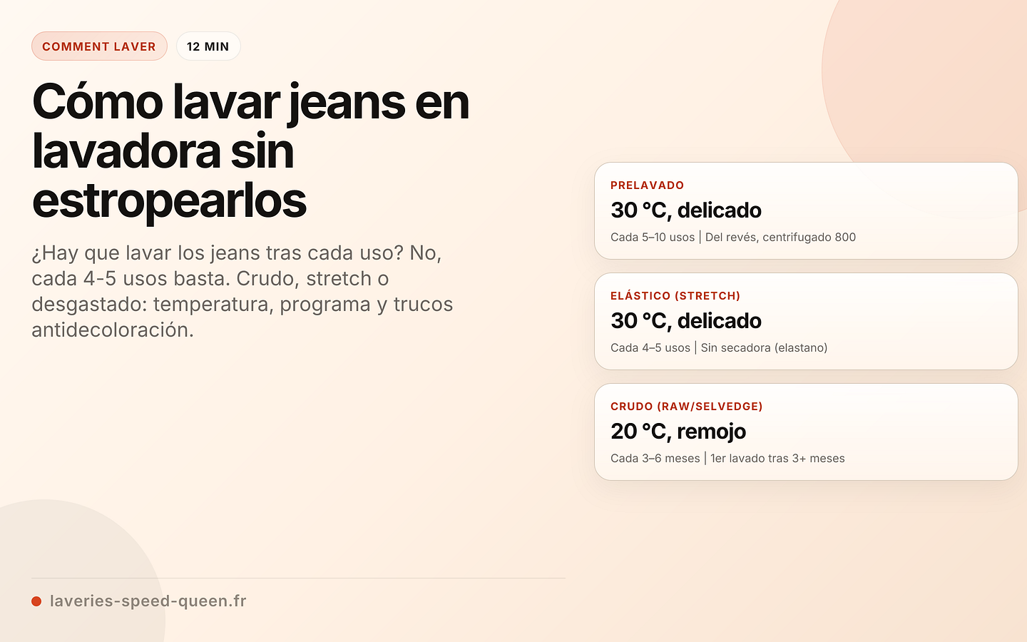 Cómo lavar jeans en lavadora sin estropearlos