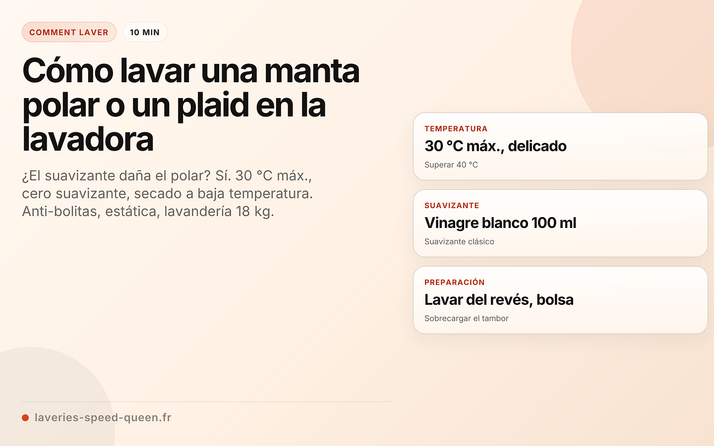 Cómo lavar una manta polar o un plaid en la lavadora