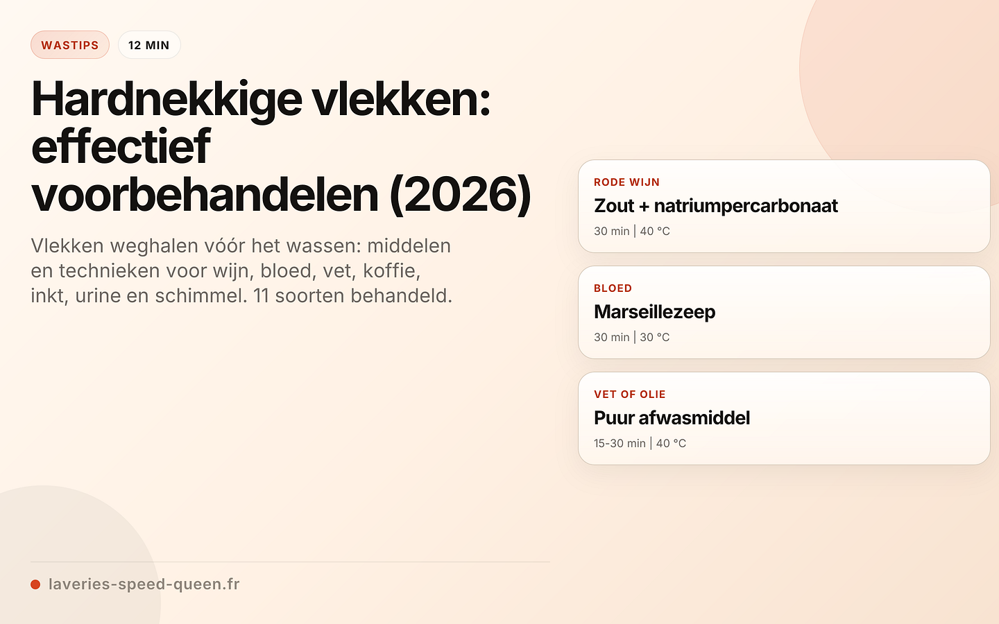 Hardnekkige vlekken: effectief voorbehandelen (2026)