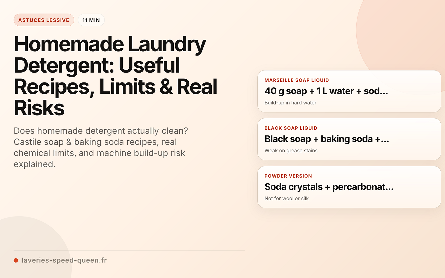 Homemade Laundry Detergent: Useful Recipes, Limits & Real Risks