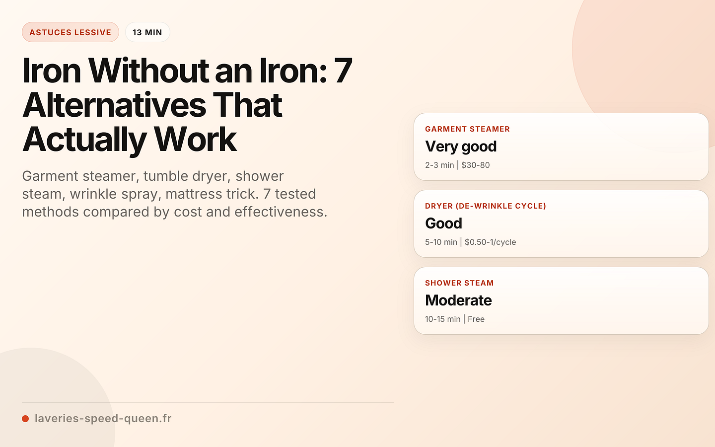Iron Without an Iron: 7 Alternatives That Actually Work