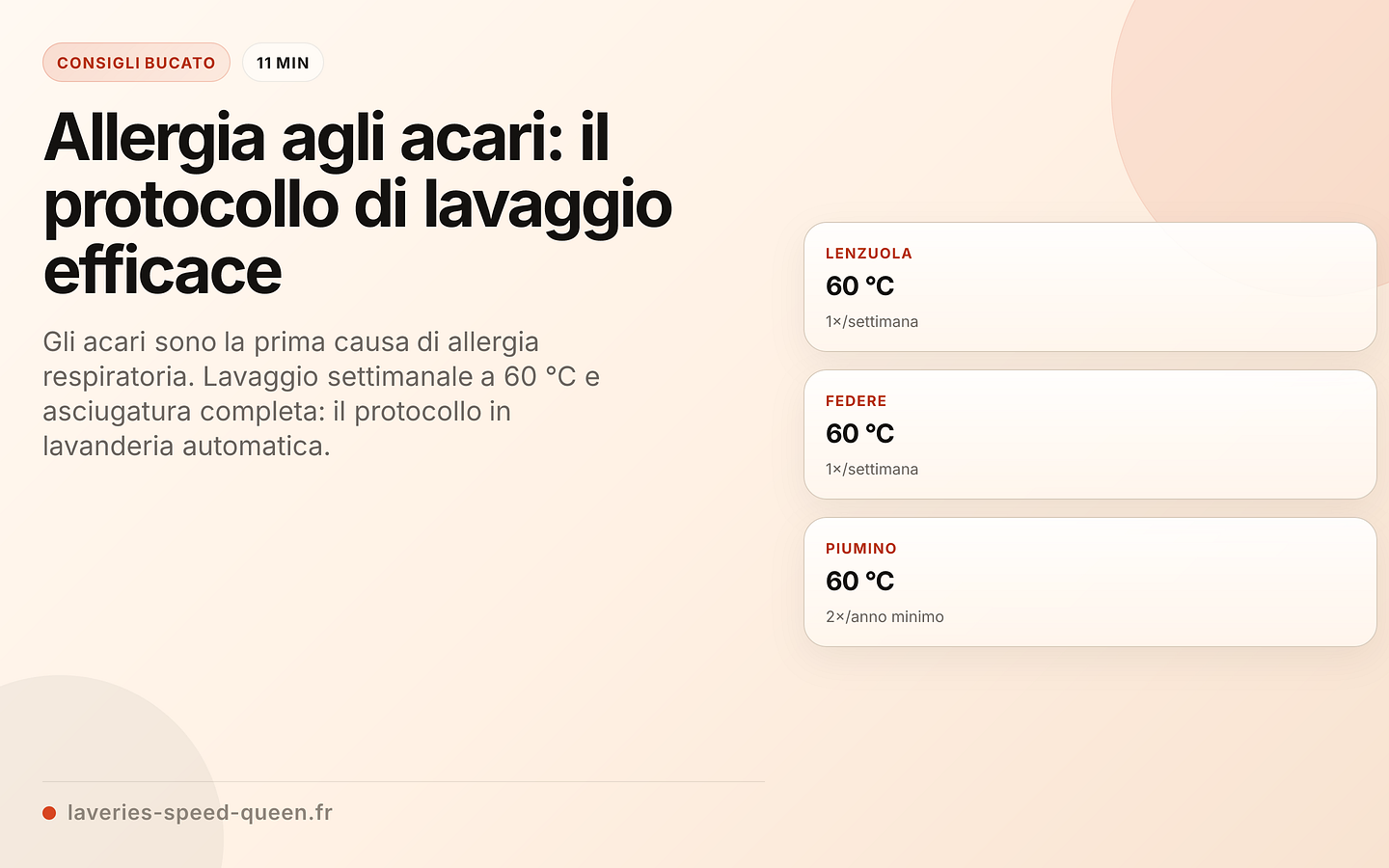 Allergia agli acari: il protocollo di lavaggio efficace