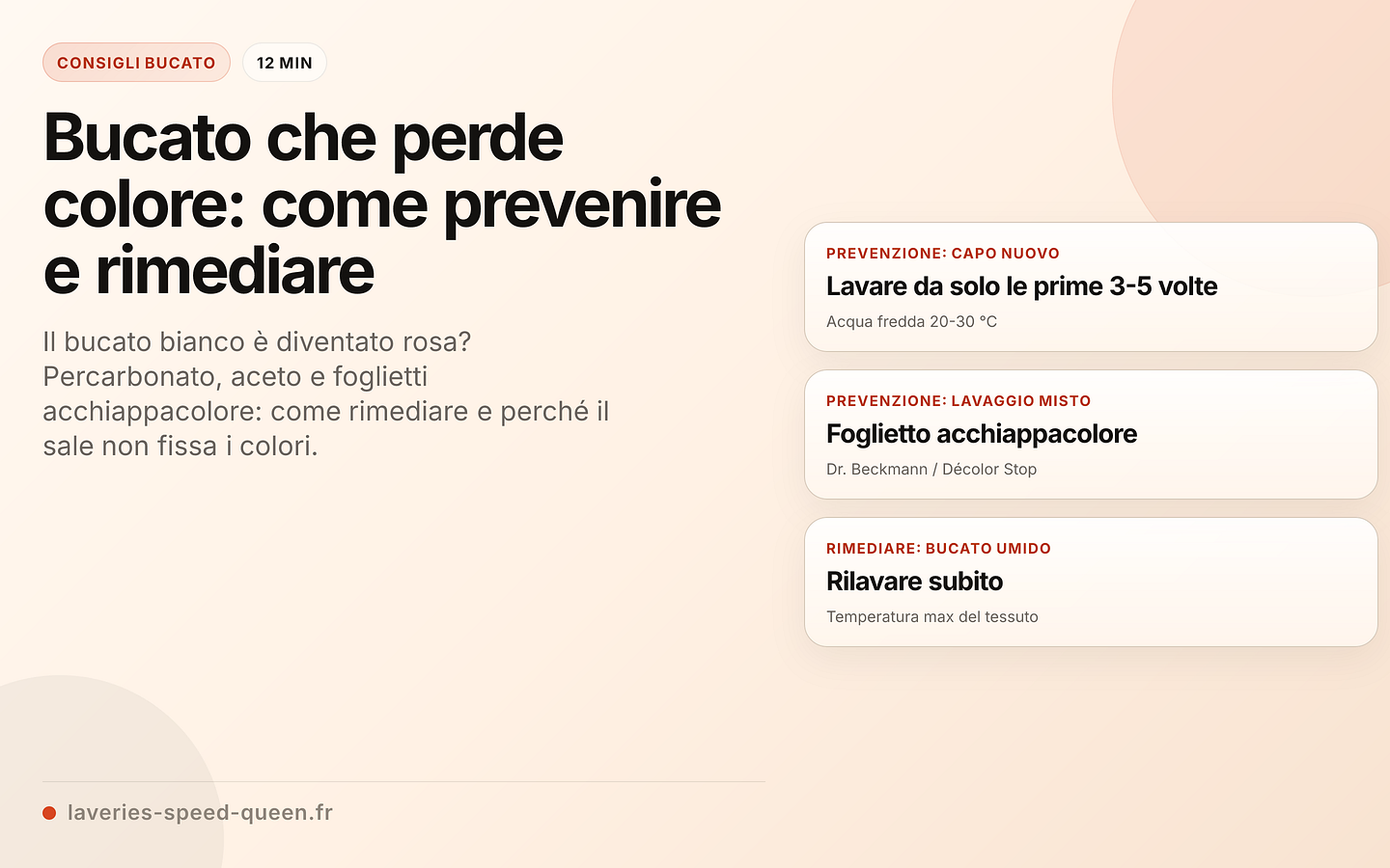 Prevenire e recuperare il bucato macchiato da altri colori