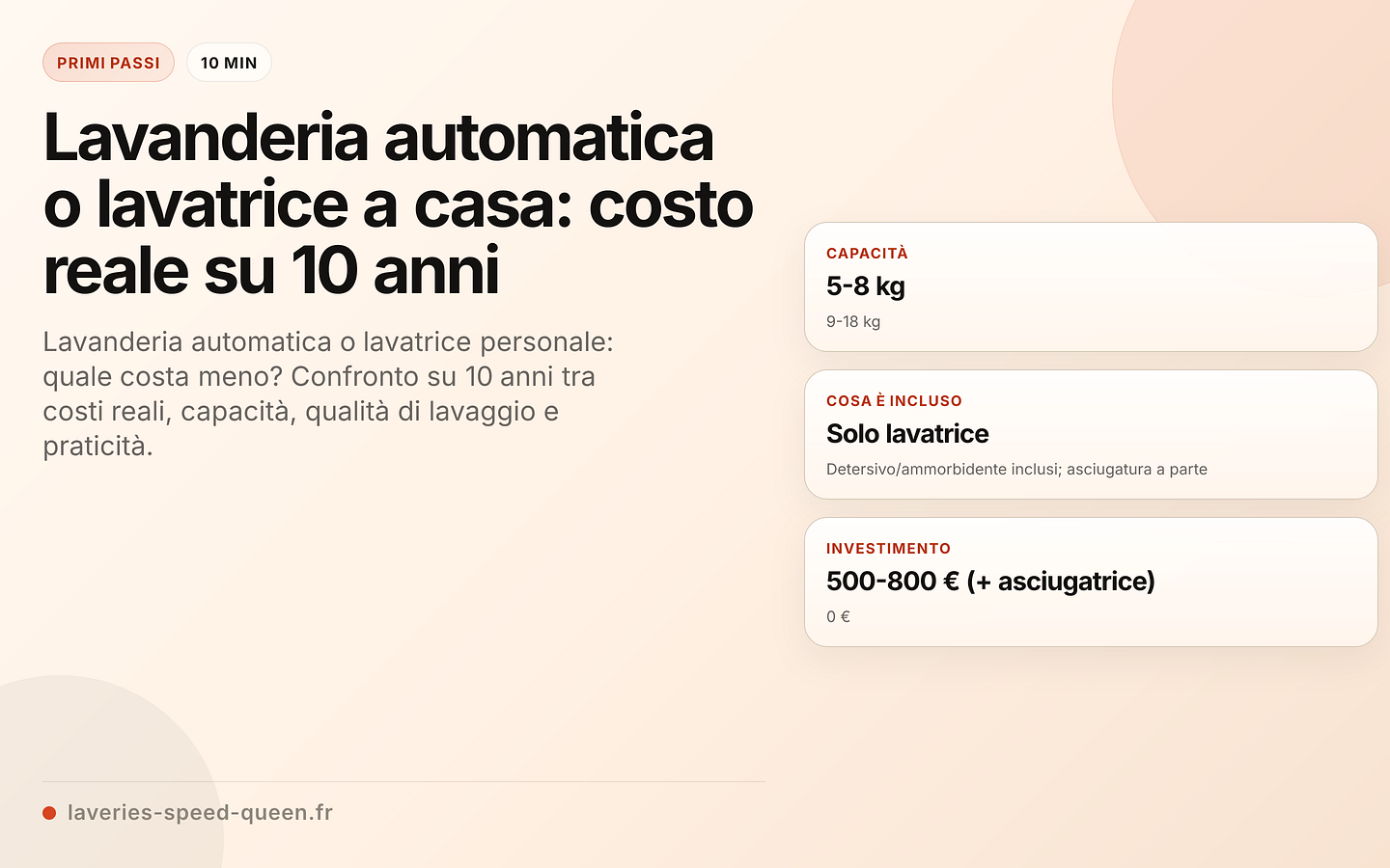 Lavanderia automatica o lavatrice a casa: confronto