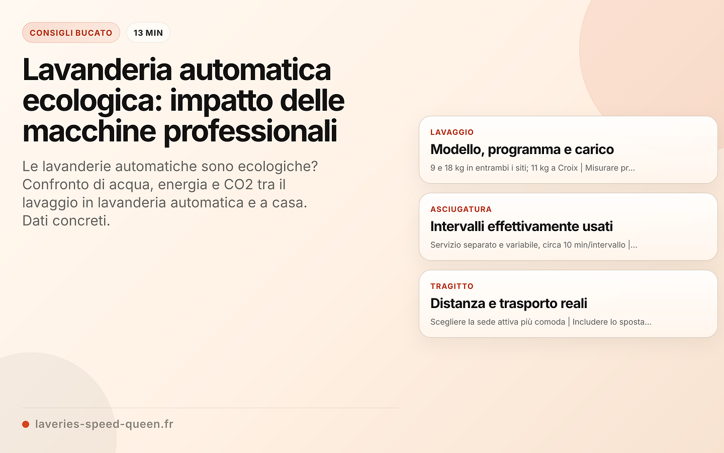 Lavanderia automatica ecologica: impatto delle macchine professionali
