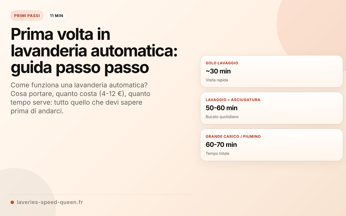 Prima volta in lavanderia automatica: checklist