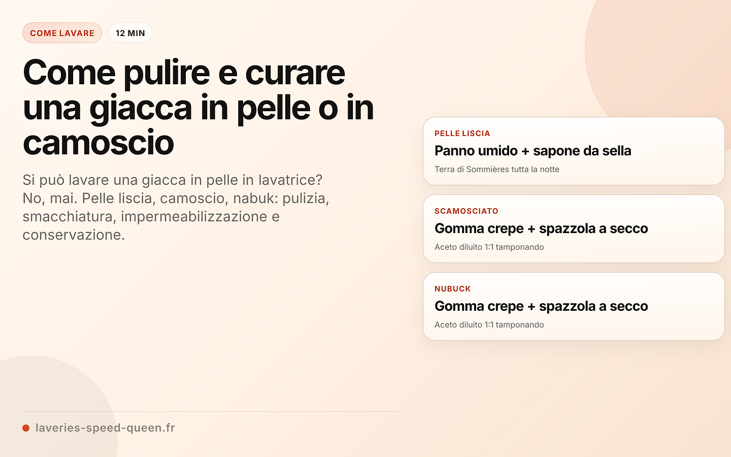 Cura della pelle e del camoscio a confronto