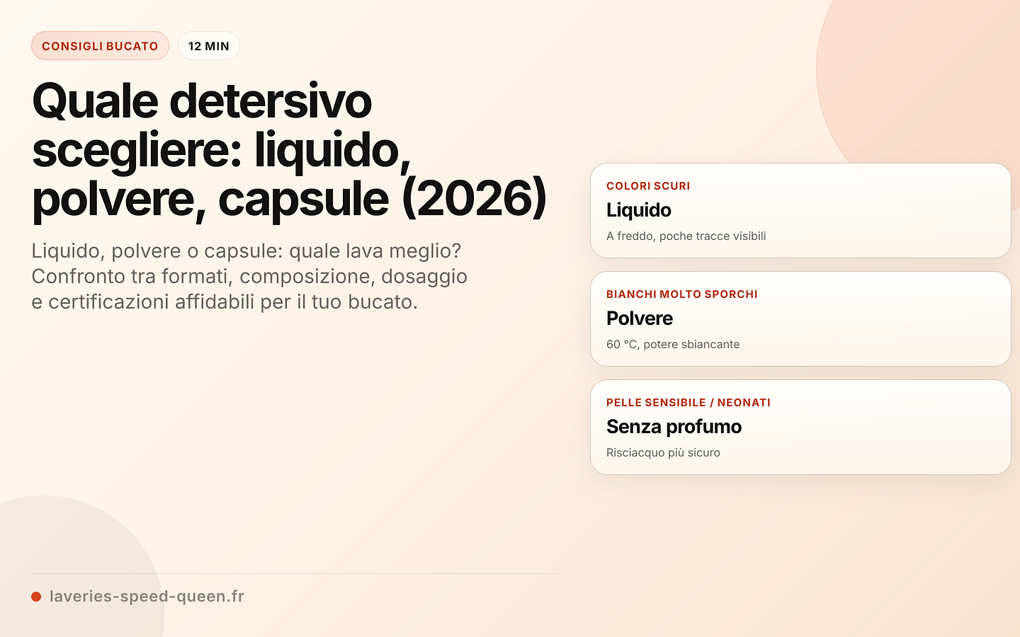 Liquido vs polvere vs capsule
