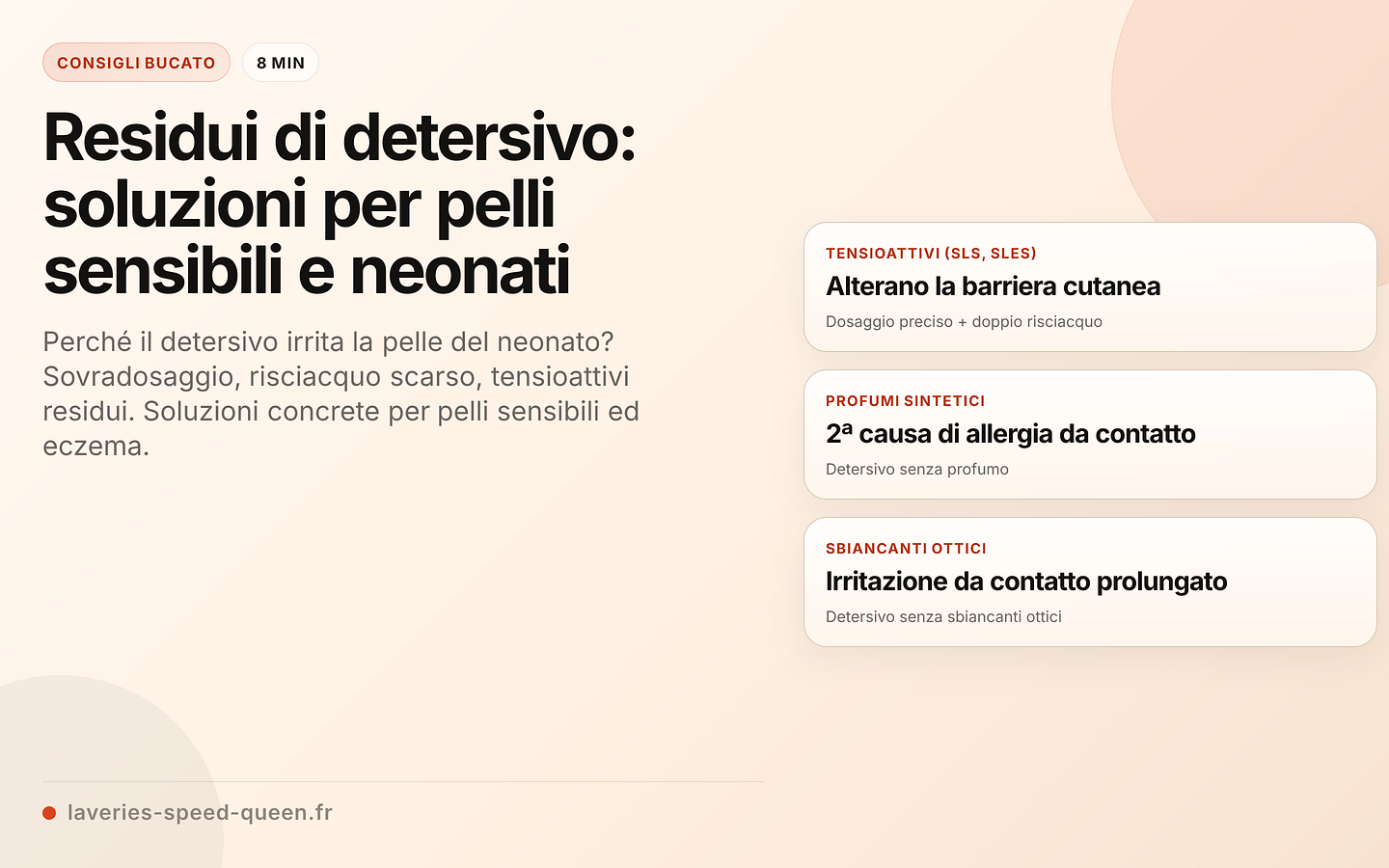 Residui di detersivo: tipi e soluzioni per la pelle sensibile