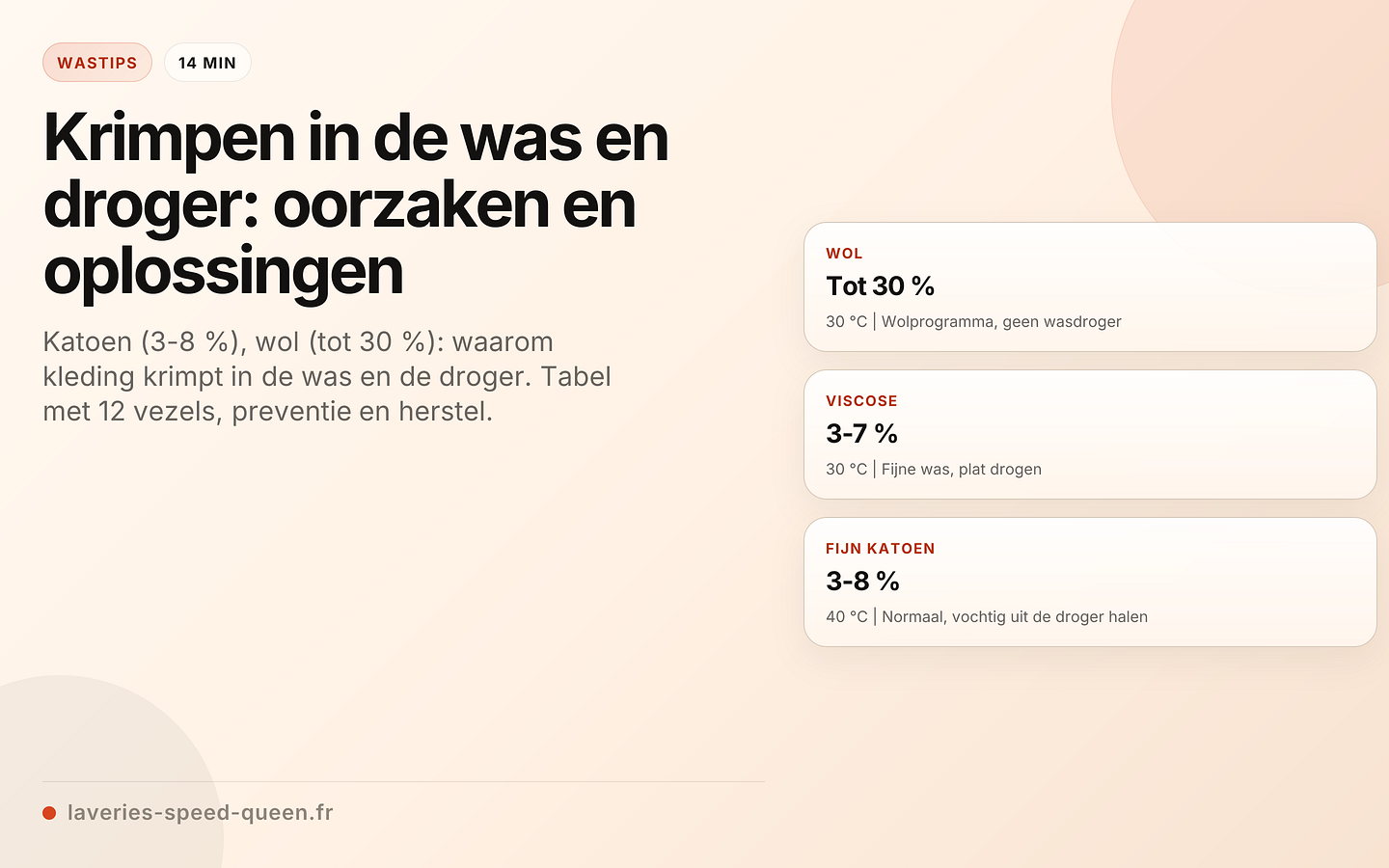Krimprisico per textielvezel