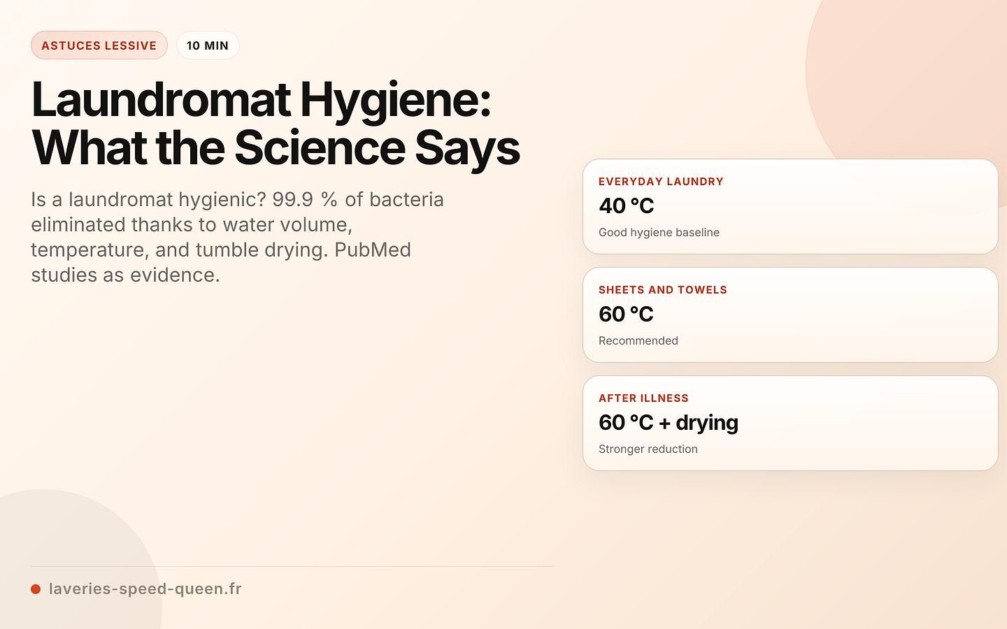 Laundromat Hygiene: What the Science Says