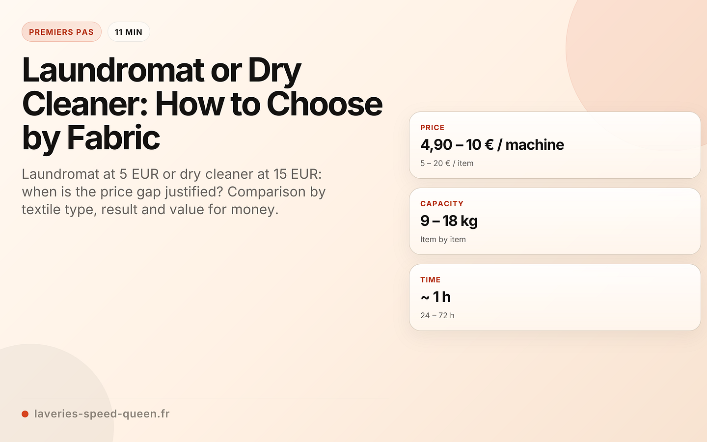 Laundromat or Dry Cleaner: How to Choose by Fabric