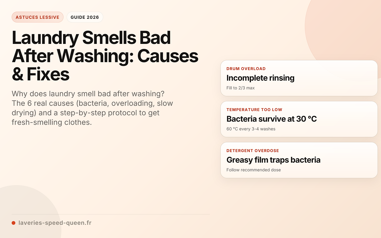 Laundry Smells Bad After Washing: Causes & Fixes