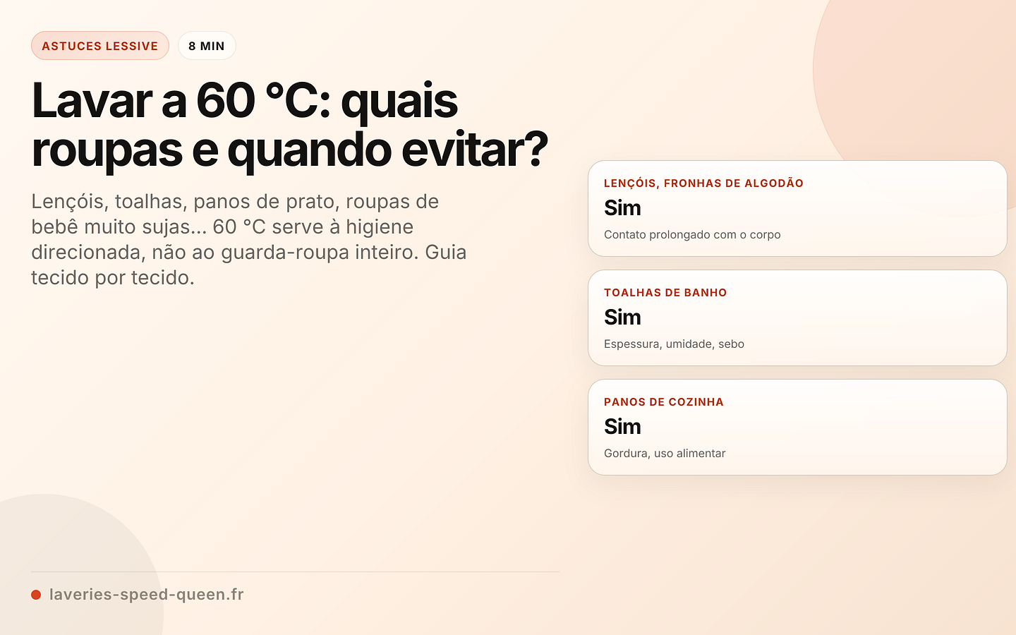 Lavar a 60 °C: quais roupas e quando evitar?