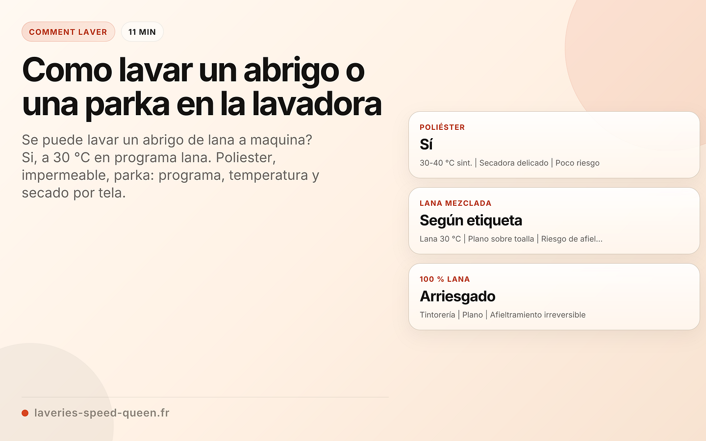 Como lavar un abrigo o una parka en la lavadora