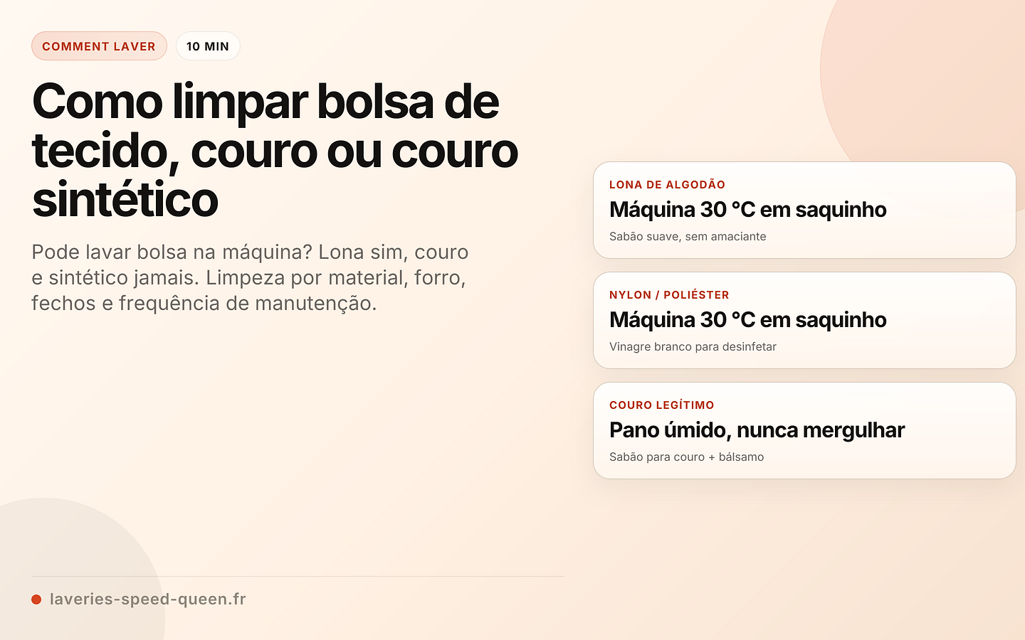 Como limpar bolsa de tecido, couro ou couro sintético