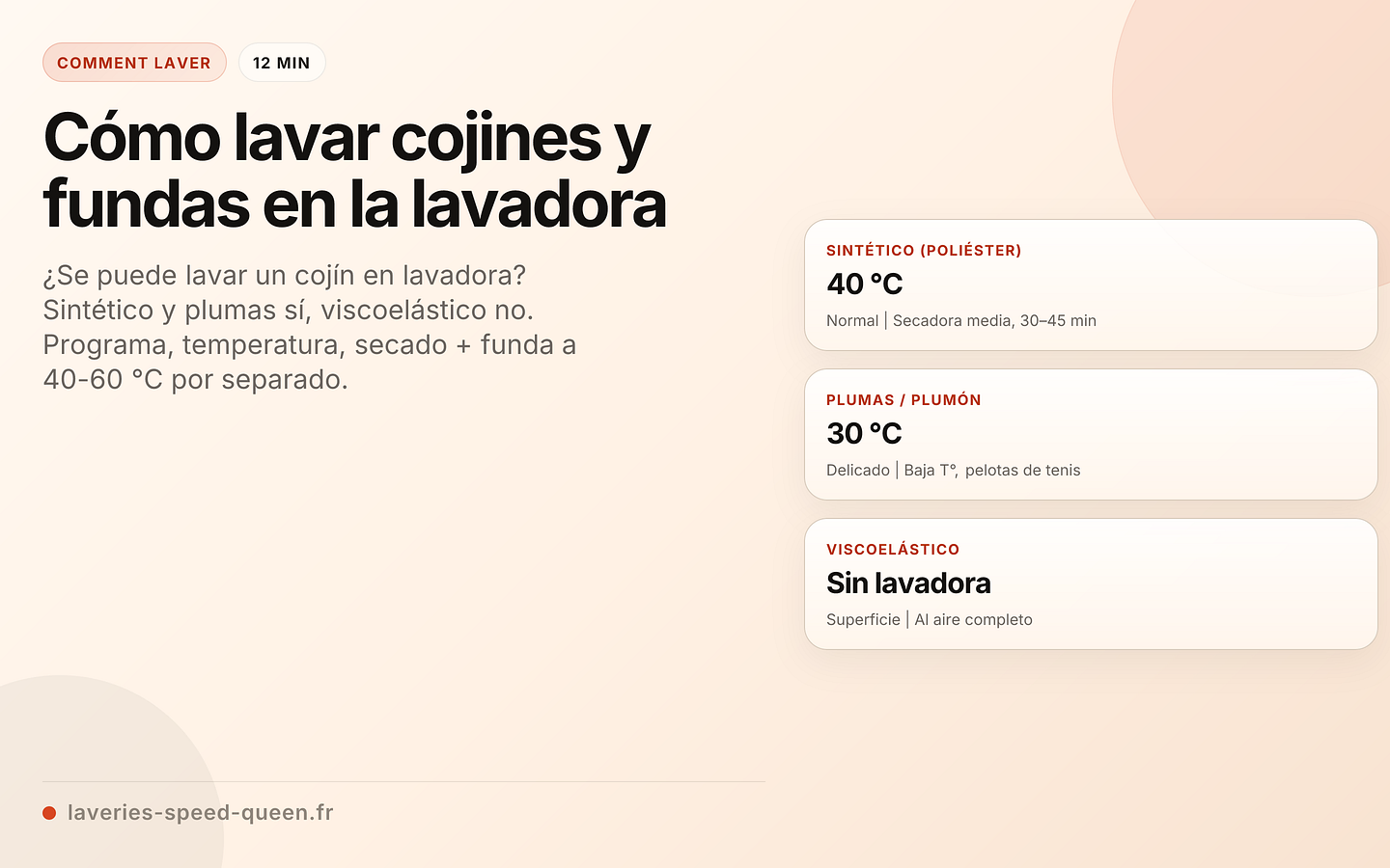 Cómo lavar cojines y fundas en la lavadora