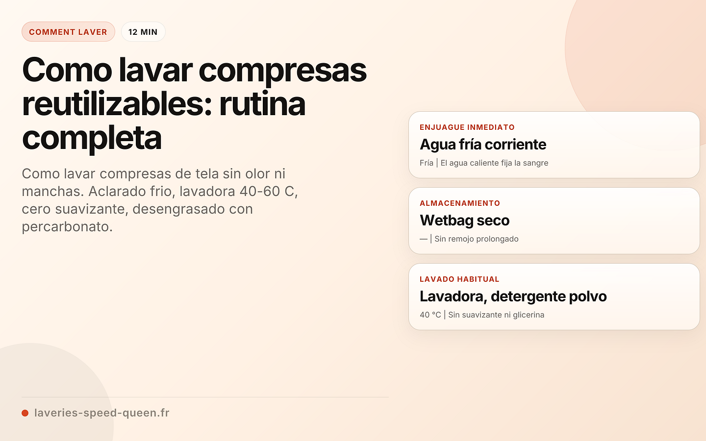Como lavar compresas reutilizables: rutina completa