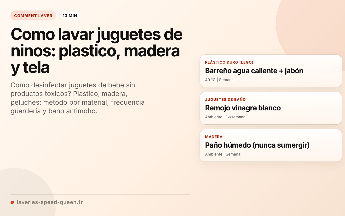 Como lavar juguetes de ninos: plastico, madera y tela