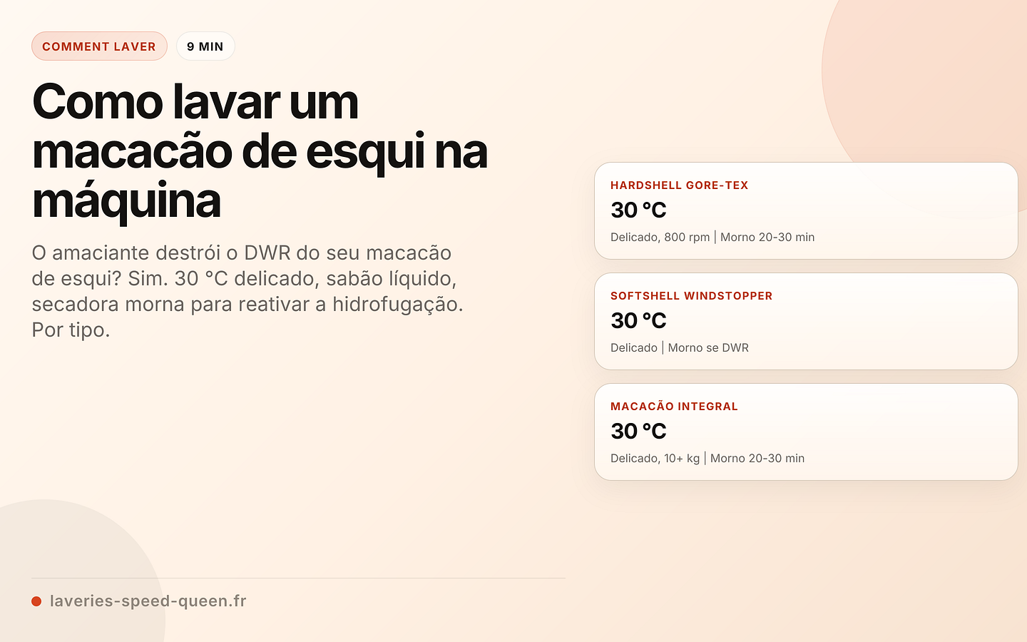 Como lavar um macacão de esqui na máquina