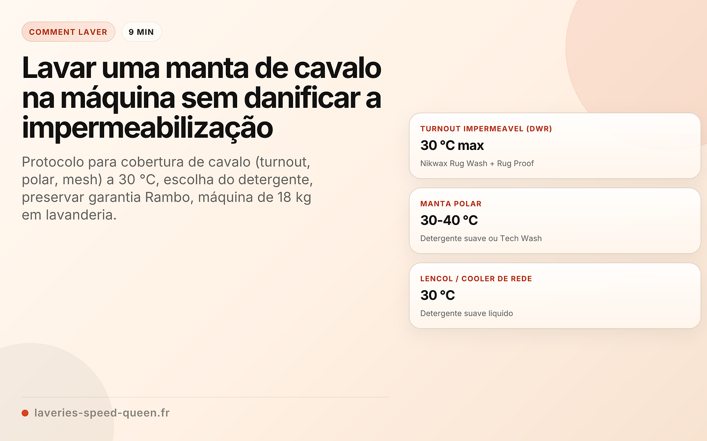 Cobertura de cavalo dobrada em frente a uma máquina de lavar de grande capacidade numa lavanderia