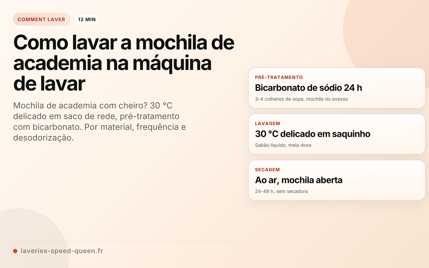 Como lavar a mochila de academia na máquina de lavar