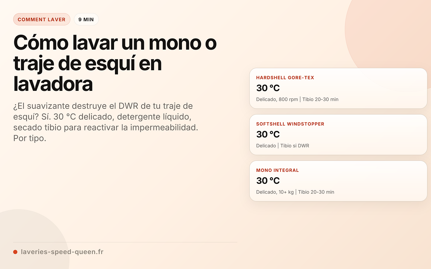 Cómo lavar un mono o traje de esquí en lavadora