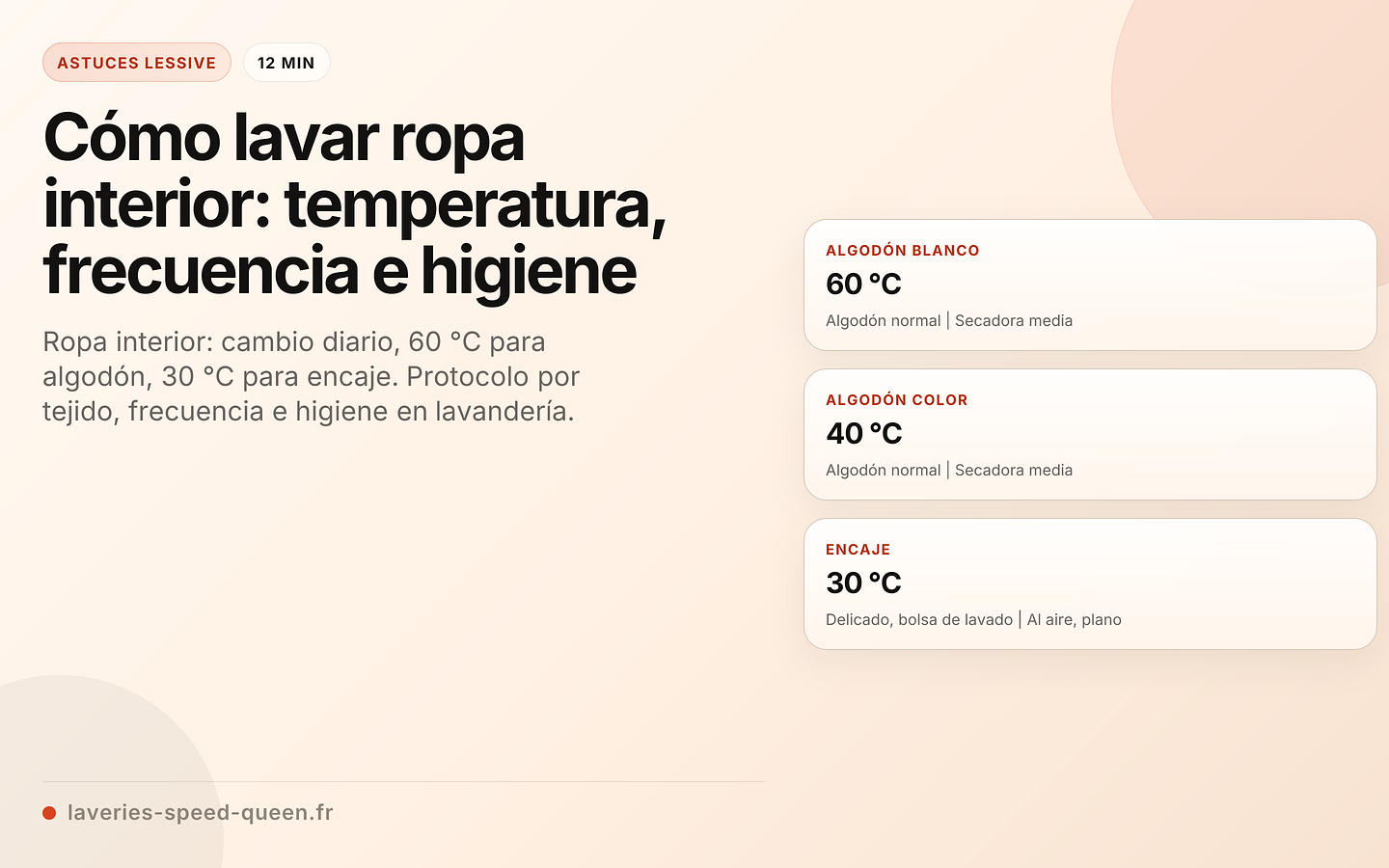 Cómo lavar ropa interior: temperatura, frecuencia e higiene