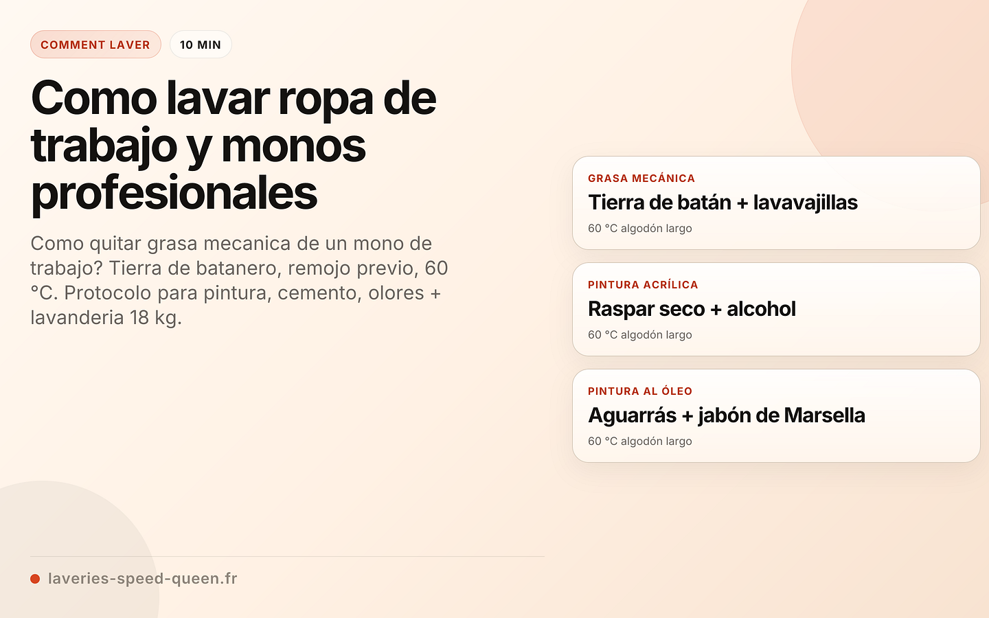 Como lavar ropa de trabajo y monos profesionales