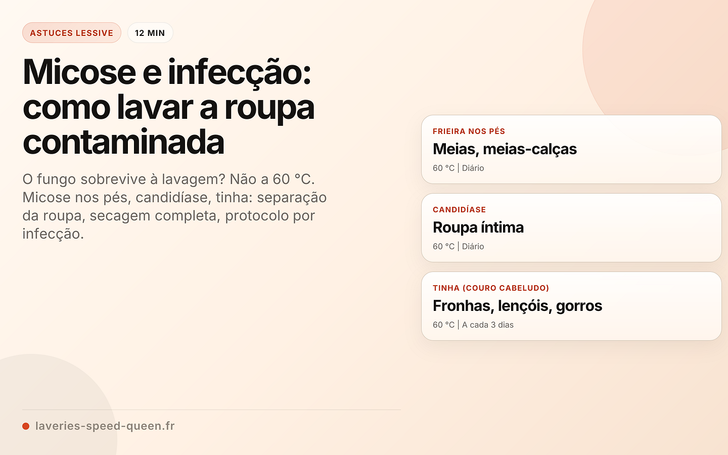 Micose e infecção: como lavar a roupa contaminada