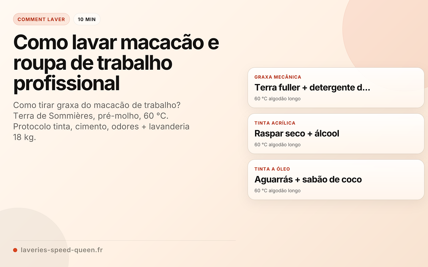 Como lavar macacão e roupa de trabalho profissional