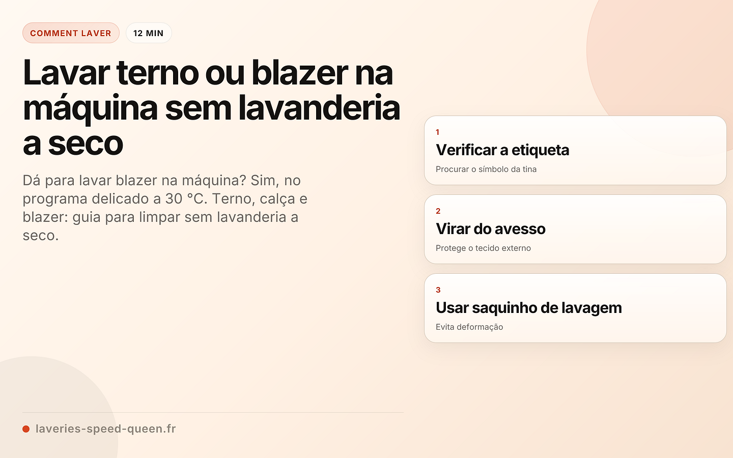 Lavar terno ou blazer na máquina sem lavanderia a seco