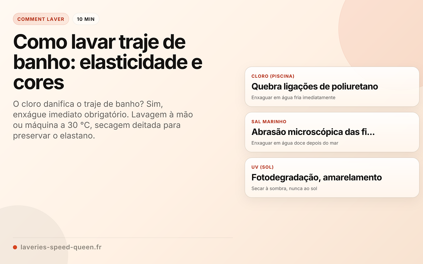 Como lavar traje de banho: elasticidade e cores