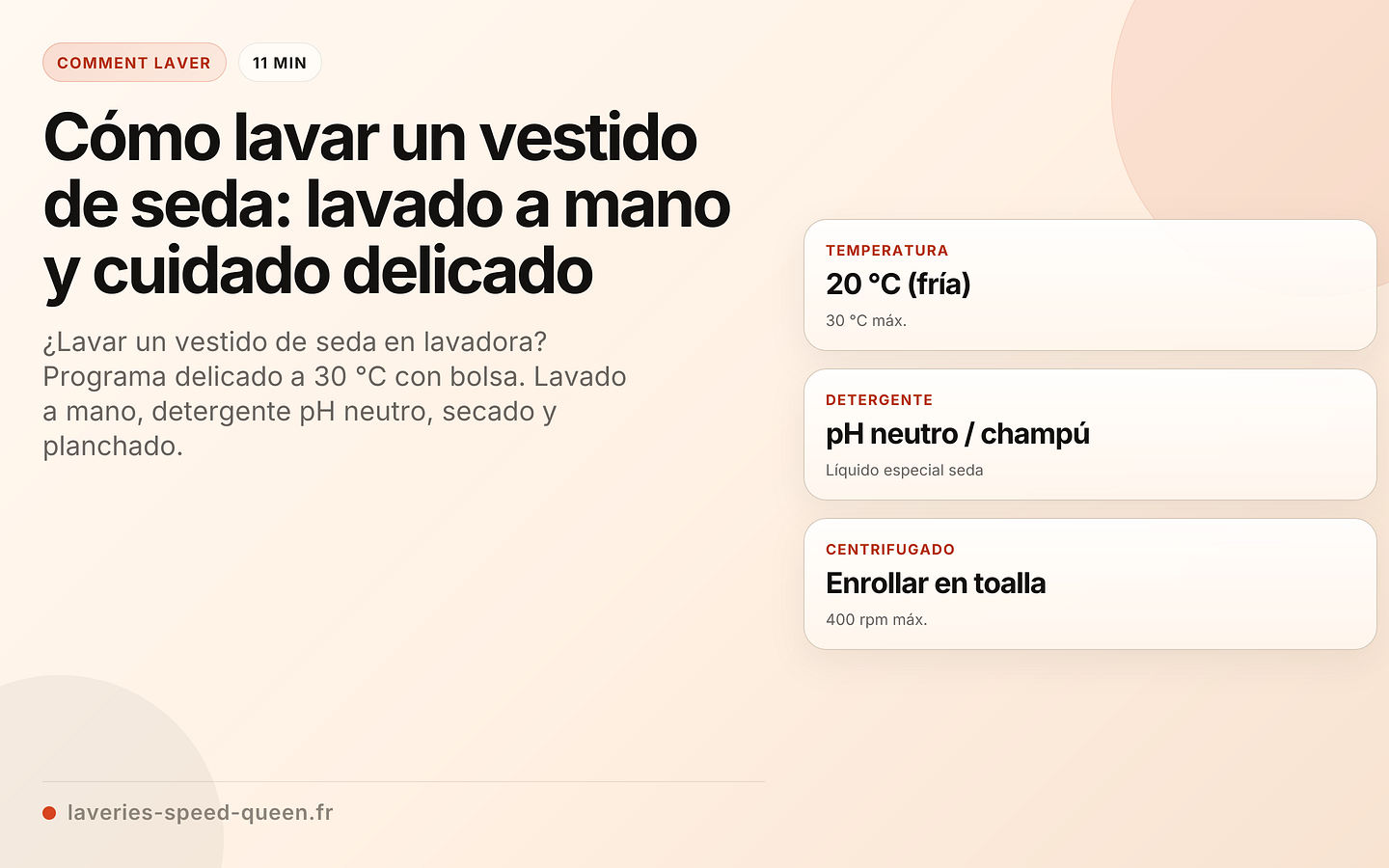 Cómo lavar un vestido de seda: lavado a mano y cuidado delicado