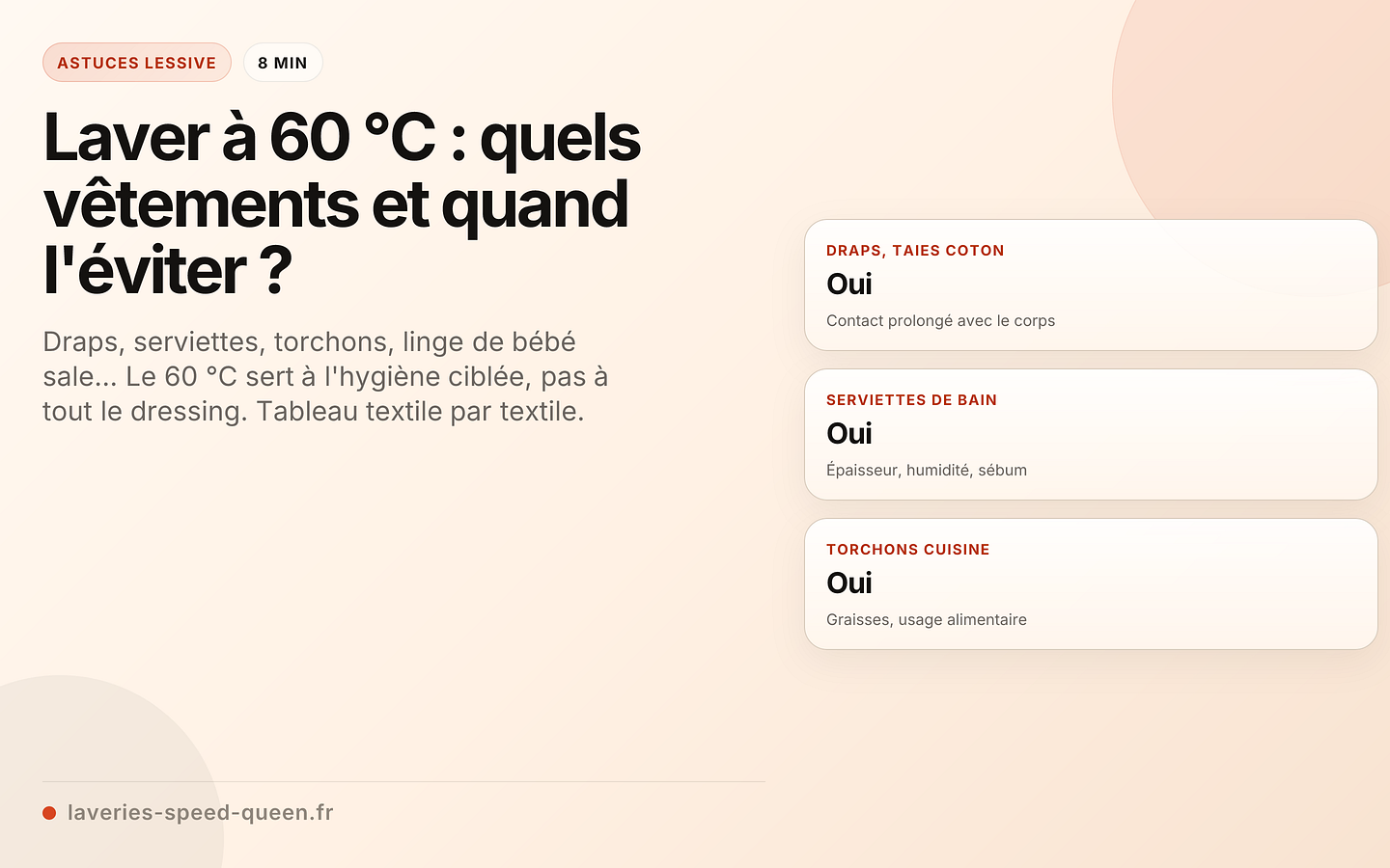 Laver à 60 °C : quels vêtements et quand l'éviter ?