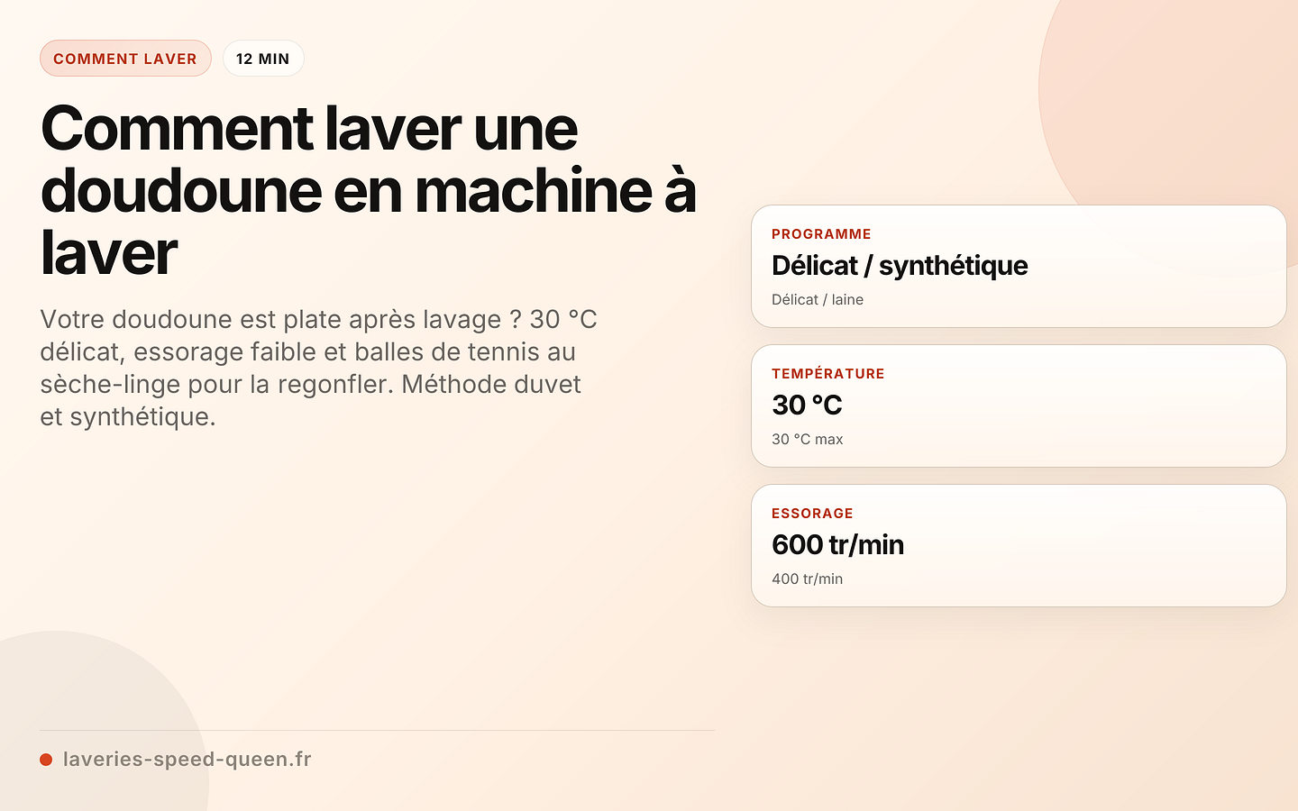 Comment laver une doudoune en machine à laver