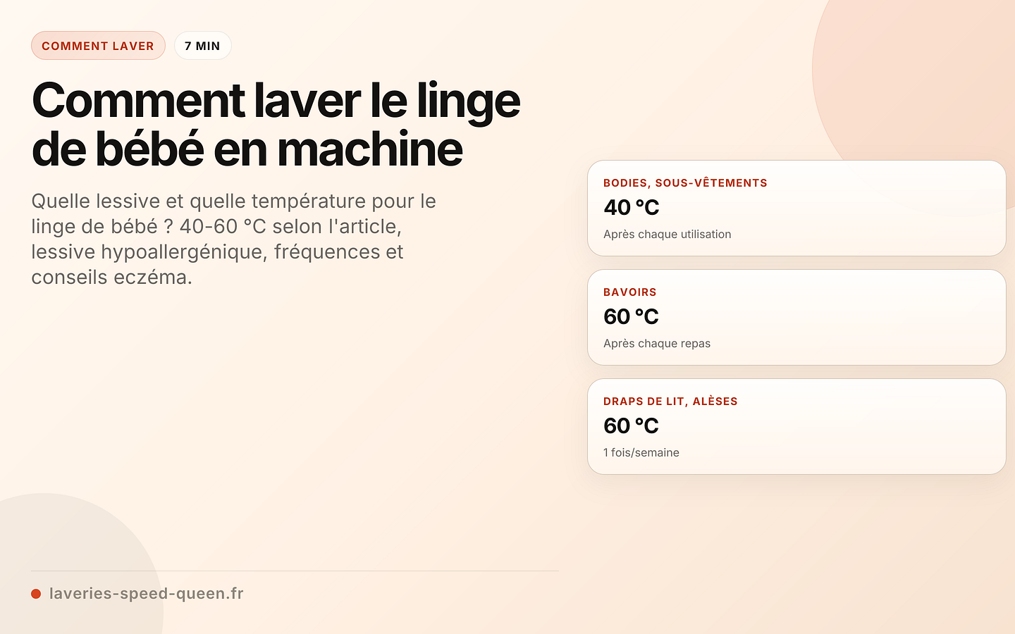 Comment laver le linge de bébé en machine