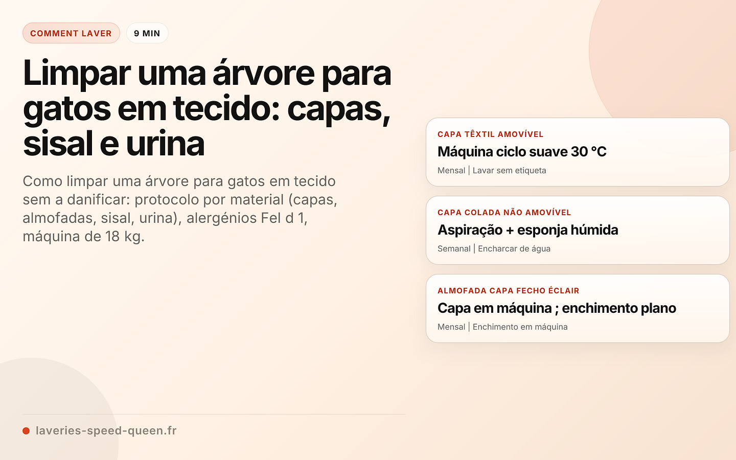Árvore para gatos em tecido com capas removíveis prontas para lavar
