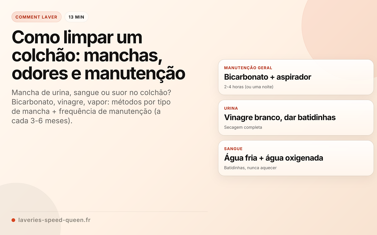 Como limpar um colchão: manchas, odores e manutenção