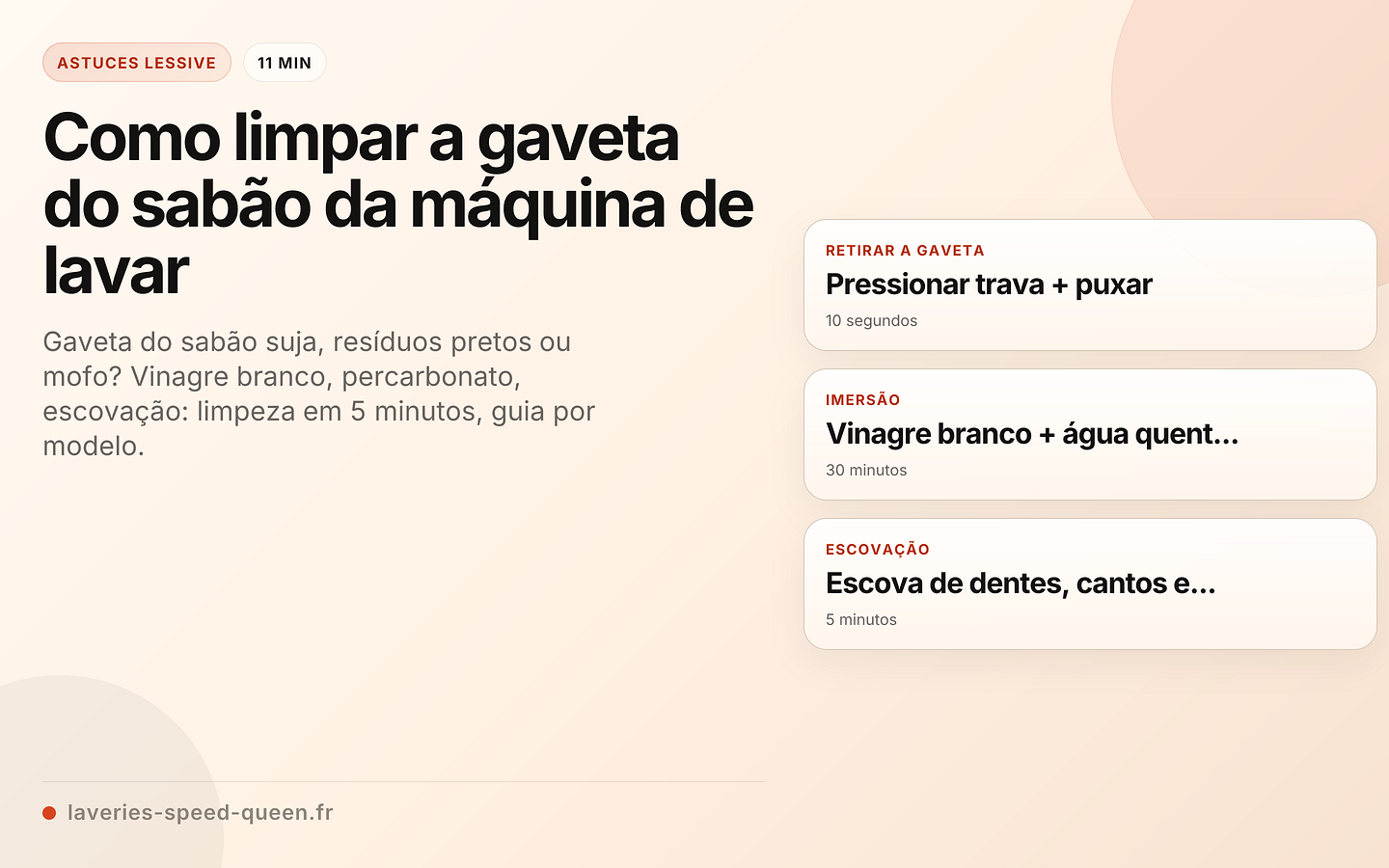 Como limpar a gaveta do sabão da máquina de lavar