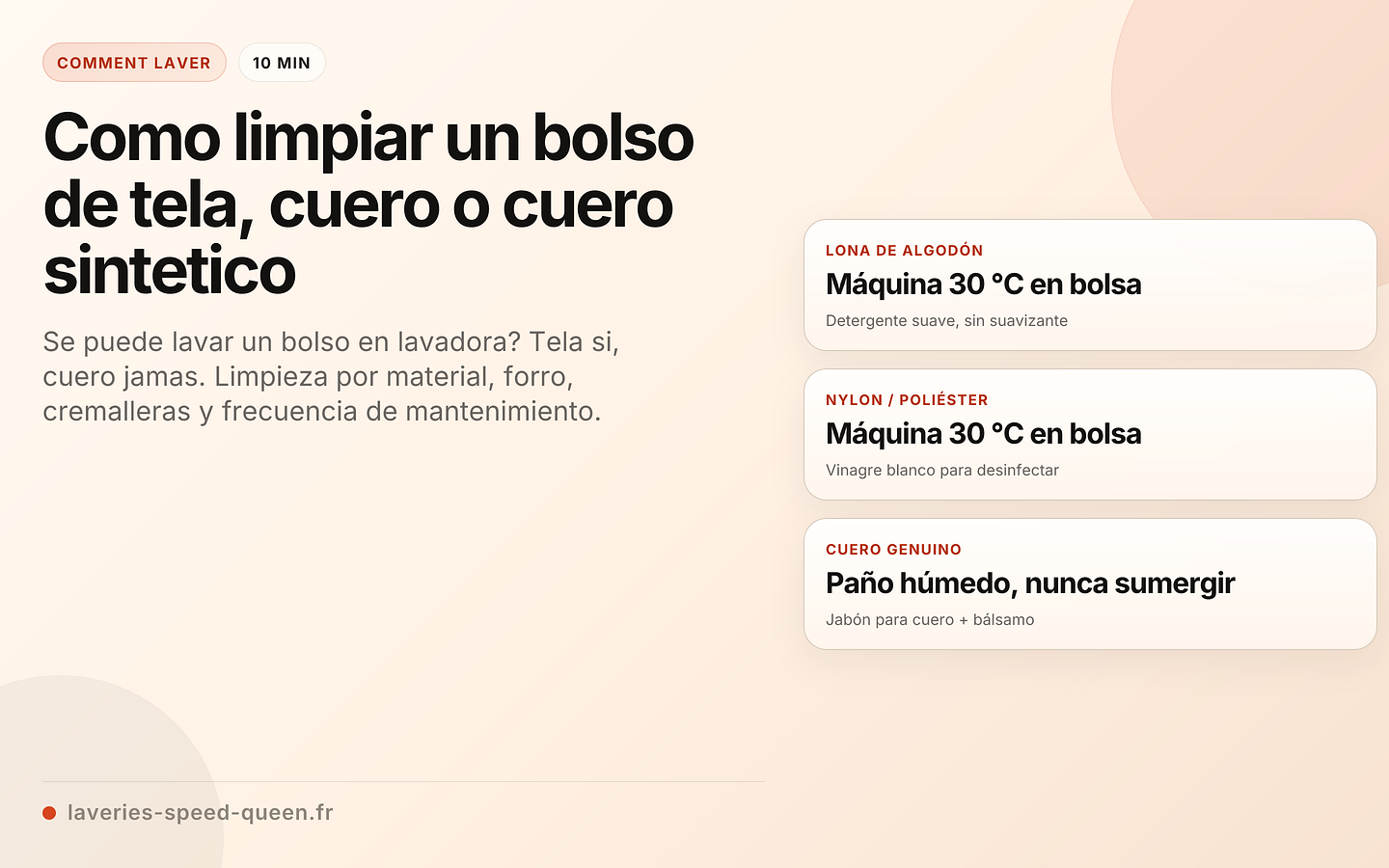 Como limpiar un bolso de tela, cuero o cuero sintetico