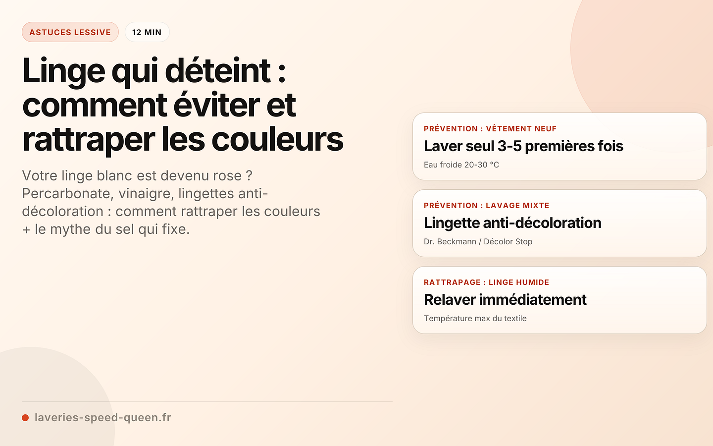 Linge qui déteint : comment éviter et rattraper les couleurs