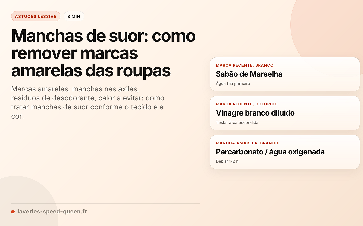 Manchas de suor: como remover marcas amarelas das roupas