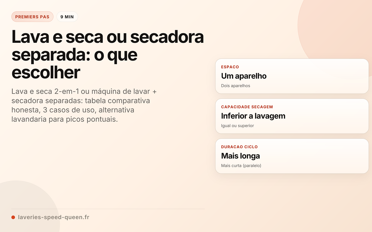 Comparativo lava e seca 2-em-1 vs secadora separada