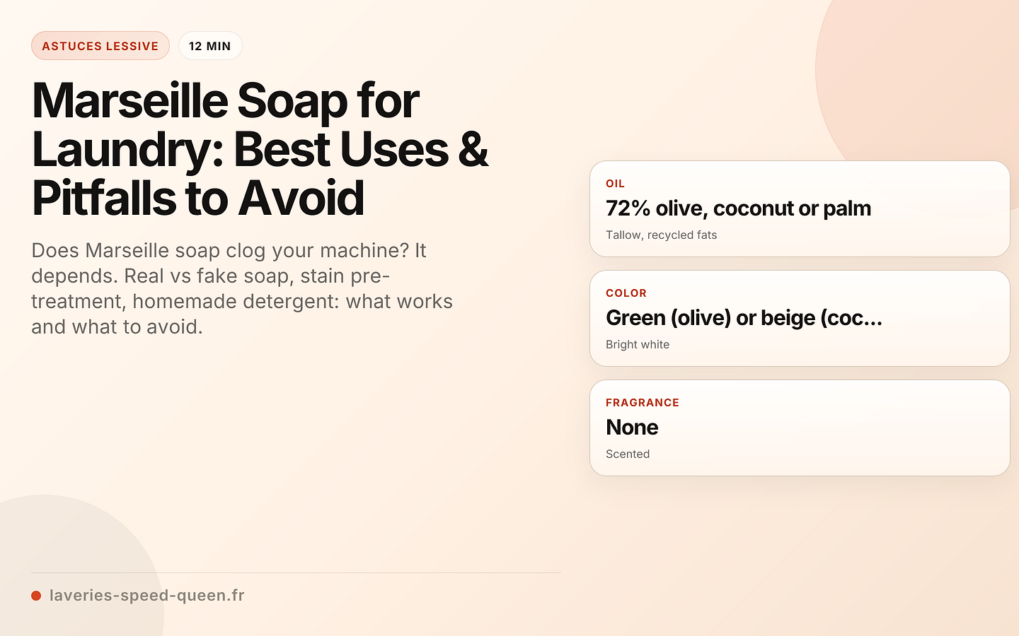 Marseille Soap for Laundry: Best Uses & Pitfalls to Avoid