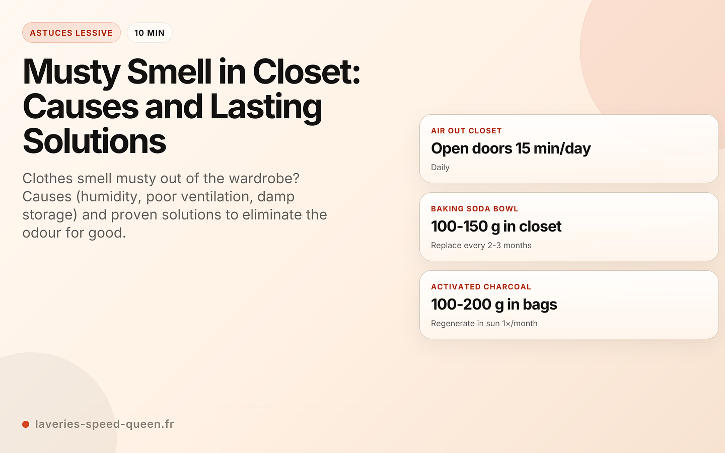 Musty Smell in Closet: Causes and Lasting Solutions