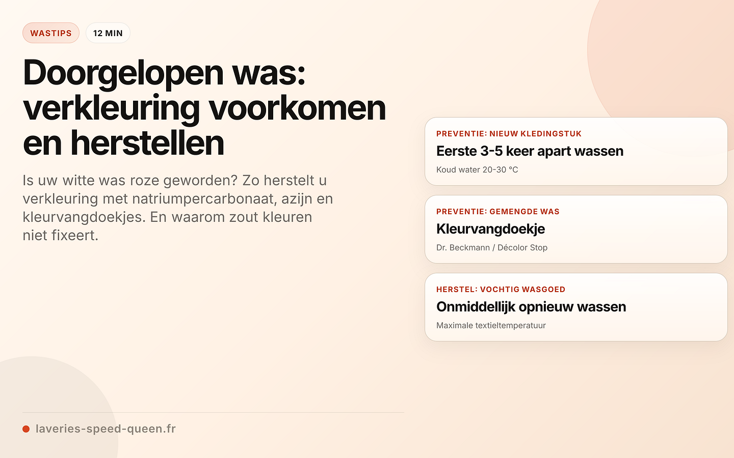 Verkleuring van was voorkomen en herstellen