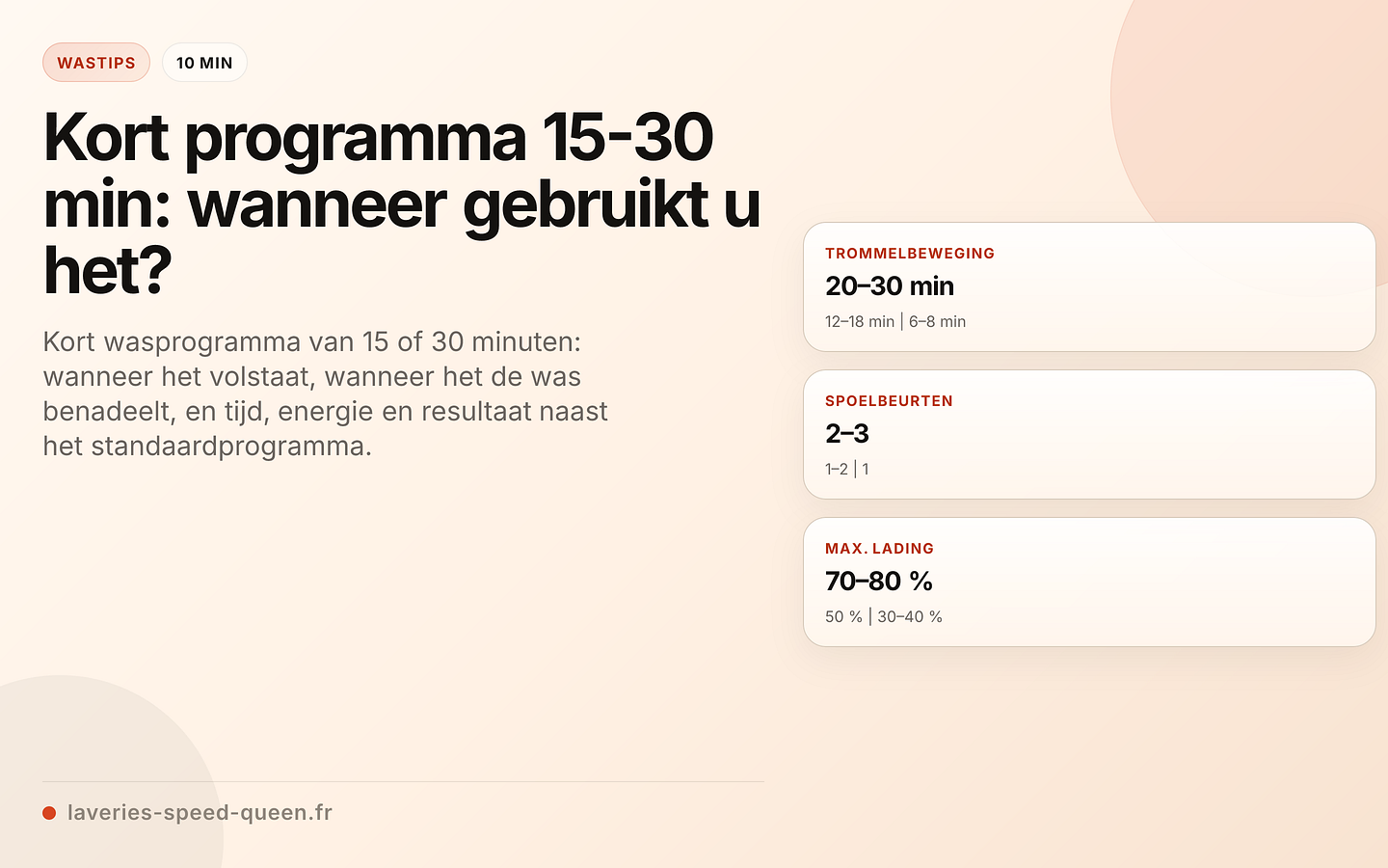 Kort programma versus standaardprogramma: vergelijking