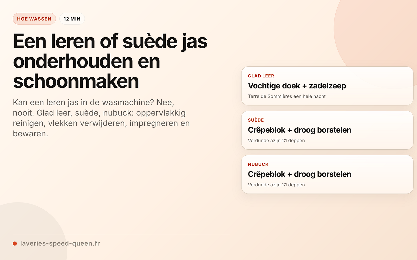 Onderhoud van leer versus suède