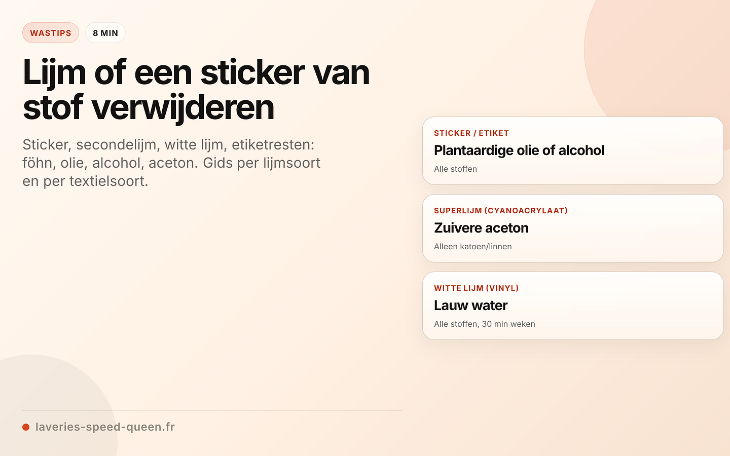 Het juiste oplosmiddel per lijmsoort